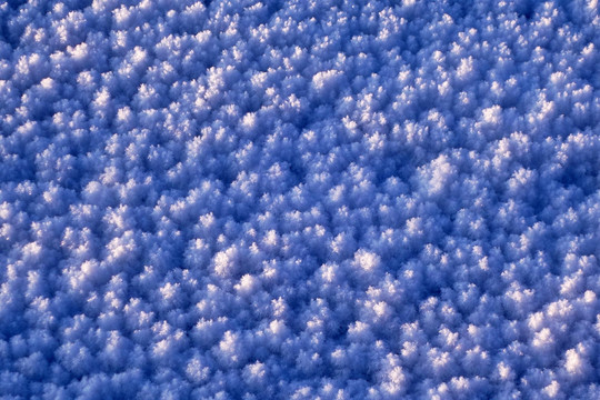 冰河河面霜花