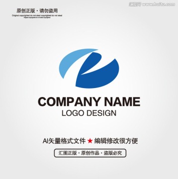 P字母LOGO设计