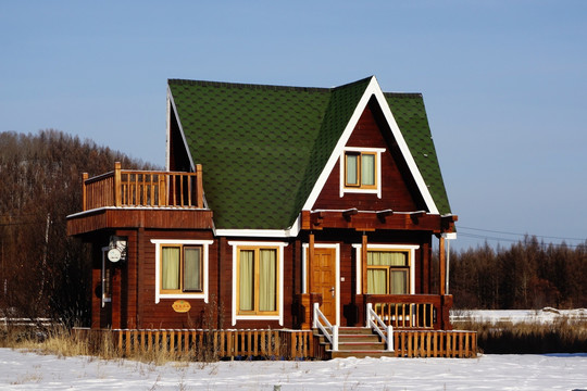 造型独特欧式木屋