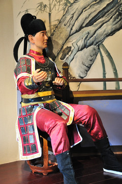 杭州岳王庙蜡像
