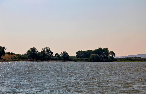 额尔齐斯河 河滩 河边