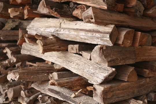 木柴堆