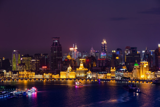 上海外滩城市夜景