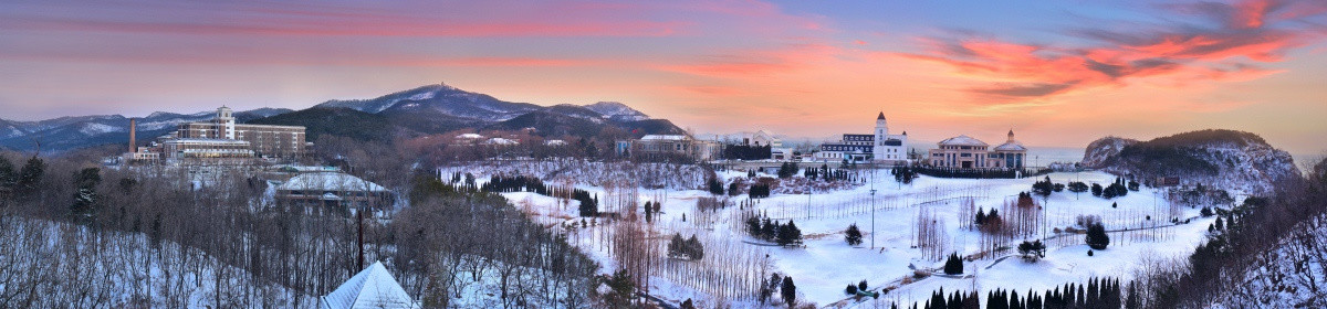 大连棒棰岛雪景