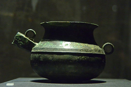 汉代铜釜 古代炊具