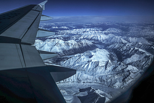 飞机上看珠峰