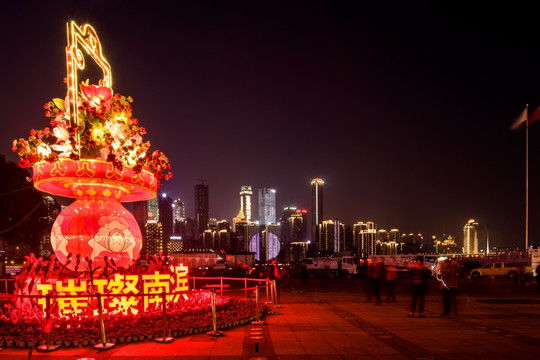 重庆南滨路景观灯饰