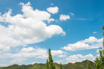 蓝天白云天空素材