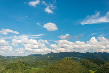 空旷蓝天白云素材