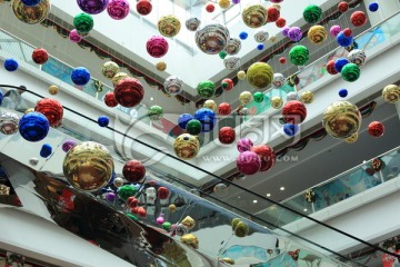 圣诞节大商场内的装饰