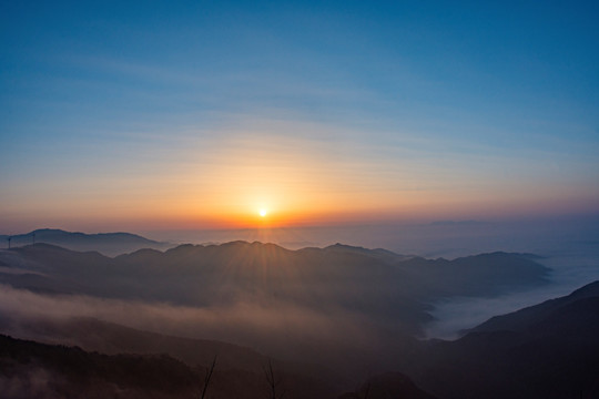 大容山日出美景