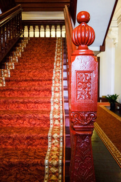 楼梯 别墅 海派 红木