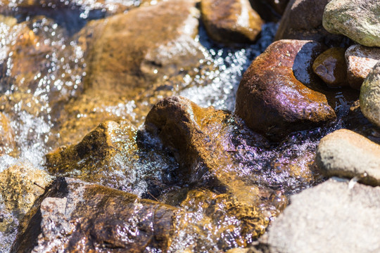 溪水 鹅卵石 石头 纹理