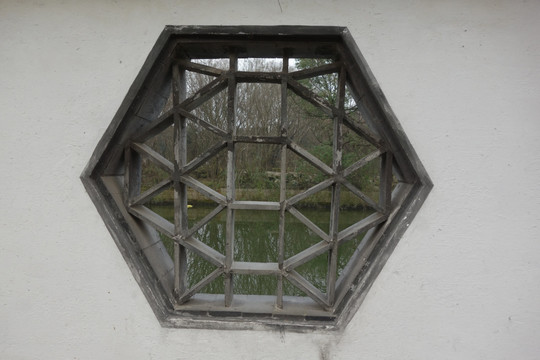 古典园林建筑花窗