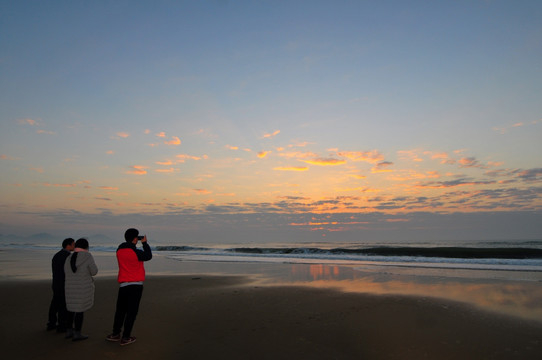 海上日出 晨曦 红太阳 海洋