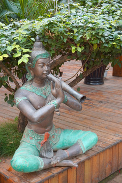 街区园林布景 东南亚风情雕塑