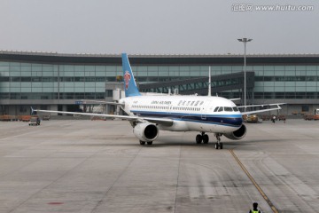 中国南方航空飞机 西安机场