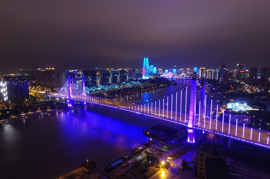 宁波庆丰桥夜景