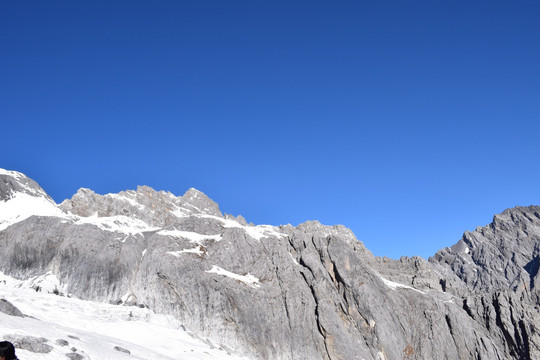 玉龙雪山 雪山 山峰