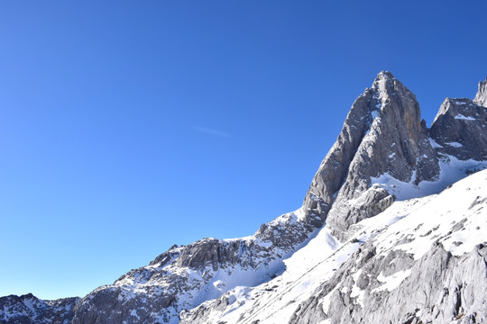玉龙雪山 雪山 山峰