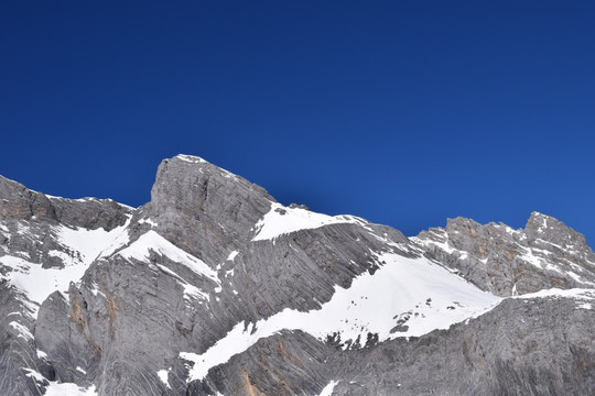 玉龙雪山 雪山 山峰