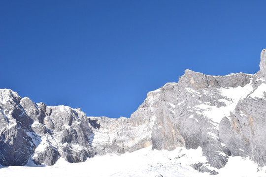 玉龙雪山 雪山 山峰