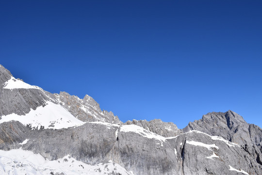 玉龙雪山 雪山 山峰