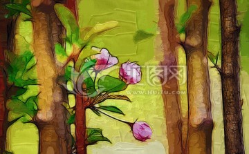 花卉油画