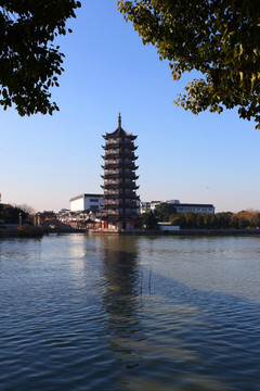 第一水乡 江南水乡 宝塔