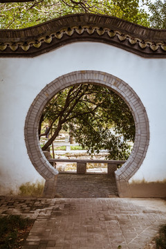 新塍古镇 中式拱形门