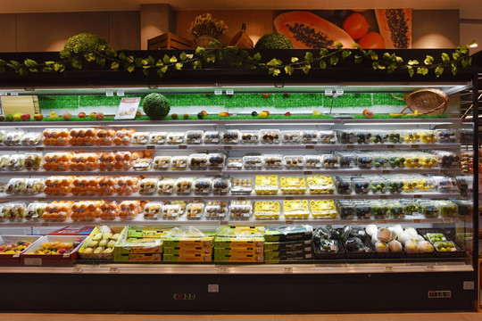 超市冷柜 蔬菜水果区