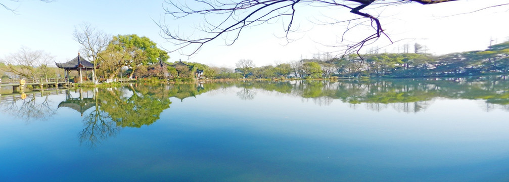 全景西湖风光 杭州西湖全景