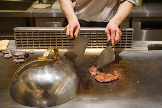 铁板牛排 日本料理烹饪