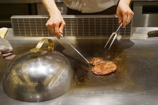 铁板牛排 日本料理烹饪