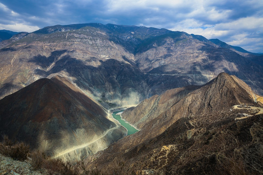 西藏高原山脉河流