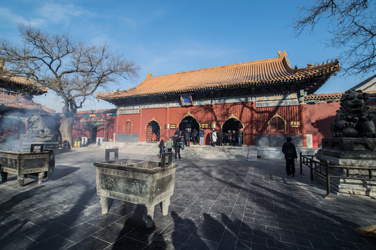 北京雍和宫 雍和门 天王殿