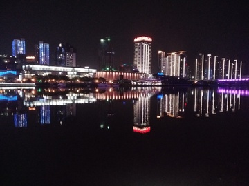 宁波三江口夜景