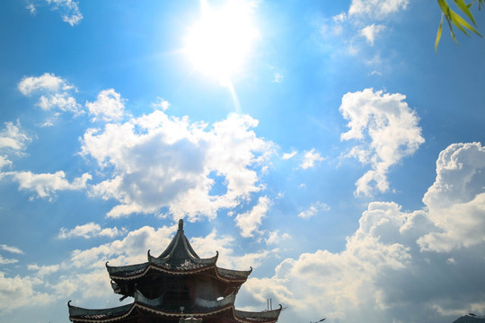 岑巩县城上空
