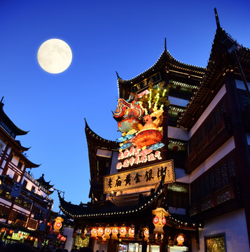 上海城隍庙的元宵夜