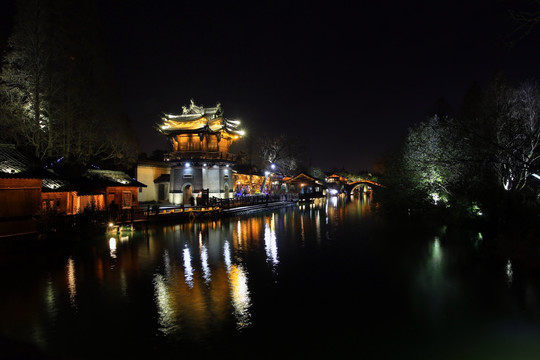 乌镇西栅夜景 乌镇 西栅夜景