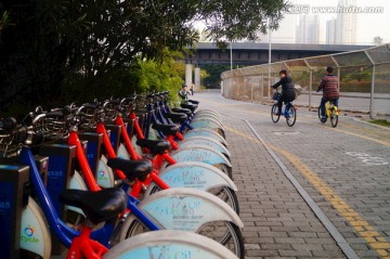 深圳街头公共自行车