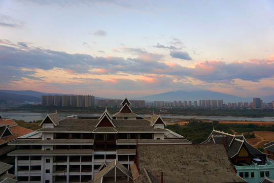 晨曦 朝霞 西双版纳的清晨