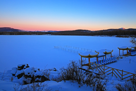 杜鹃湖冬景