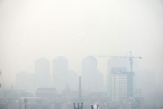 雾霾的北京