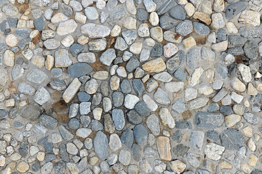 高清石子路 卵石路素材