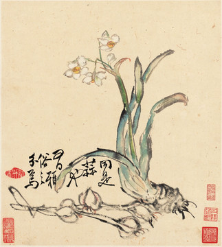 李鳝 花卉国画