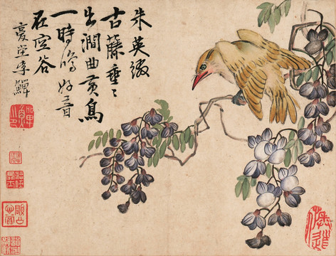 李鳝 花鸟国画