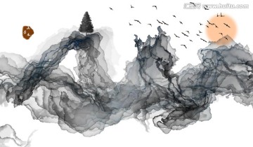 抽象水墨画