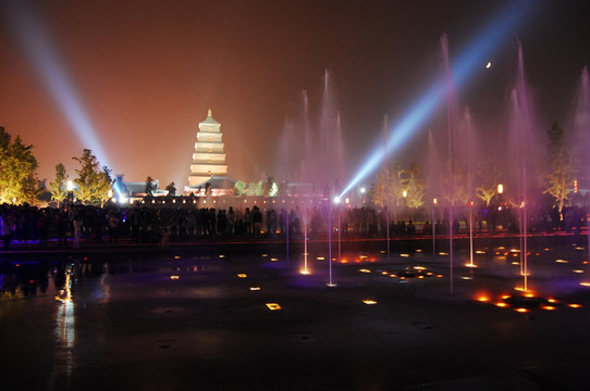 大雁塔北广场 音乐喷泉