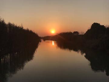 夕阳 落日 